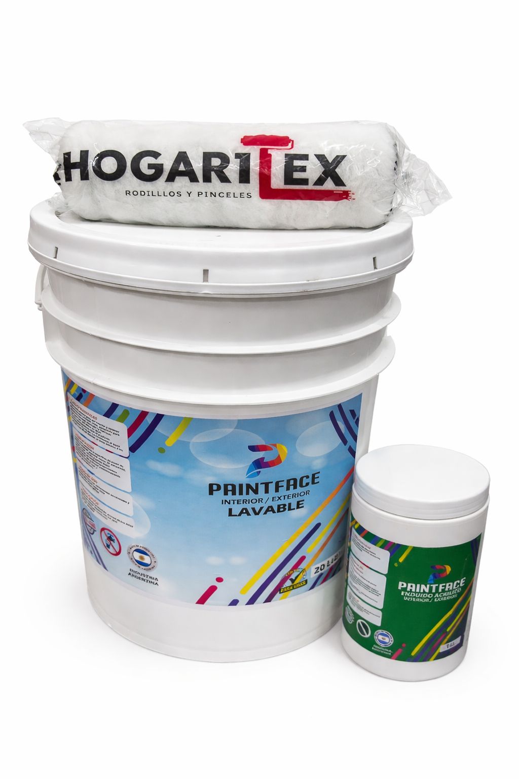 Látex Lavable + Rodillo + Enduido